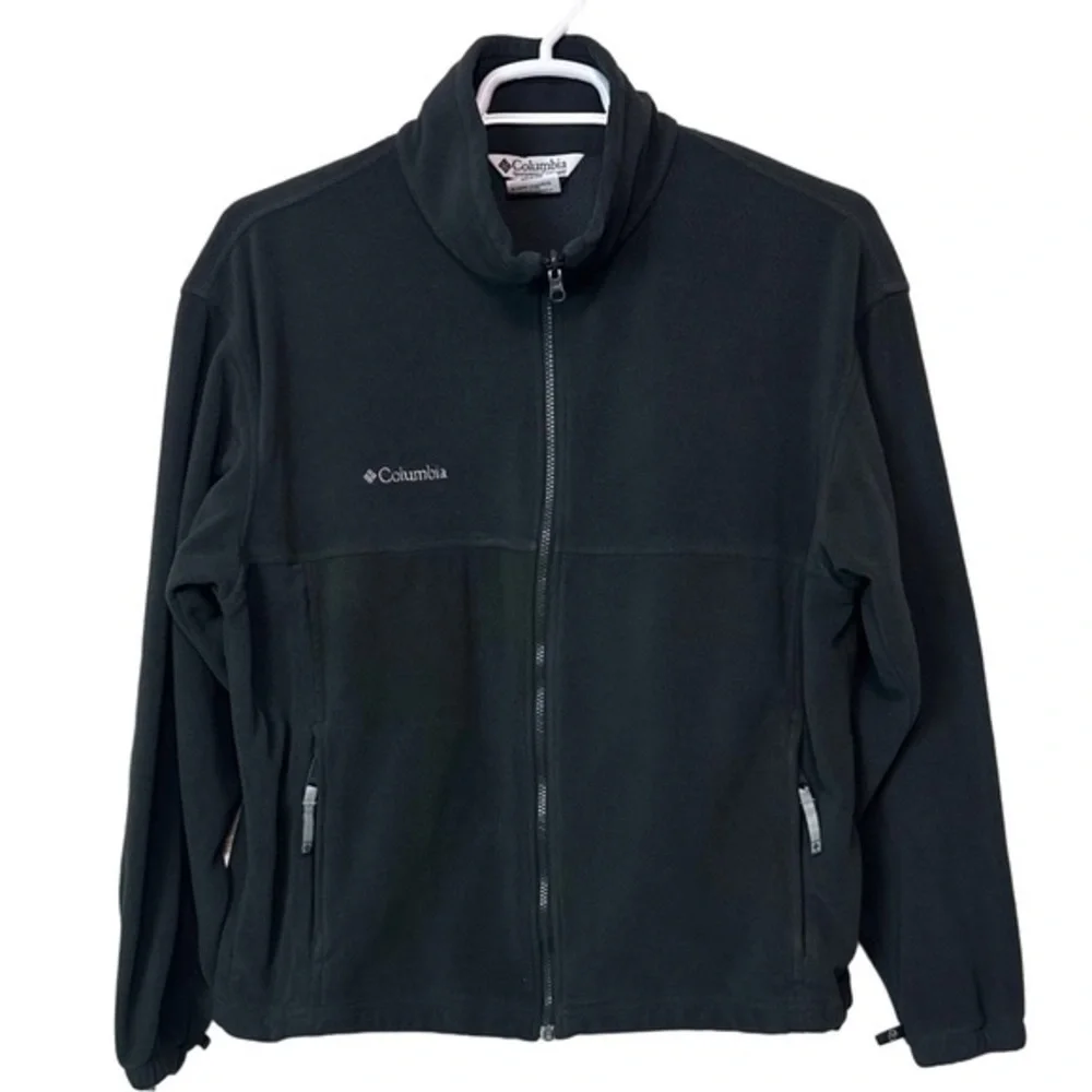 Columbia Men's Black‎ Full Zip Fleece Jacket Sz L